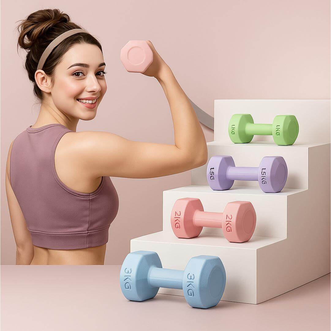 Poids de Fitness Colorés – Confort, Élégance, Efficacité